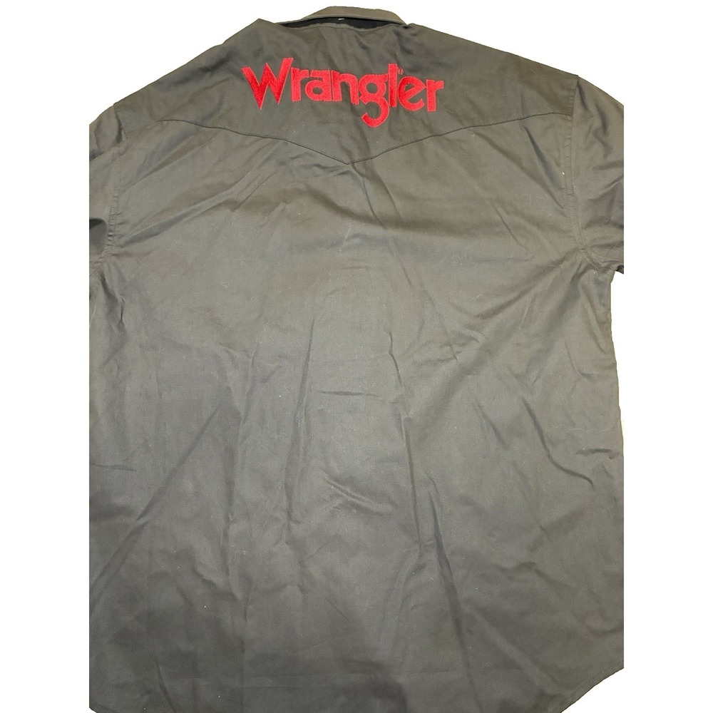 Wrangler Authentic Western Shirt . Mens Large, Black. Long Sleeve, BRAND NEW - Picture 9 of 10